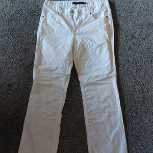 White calvin klein cotton pants